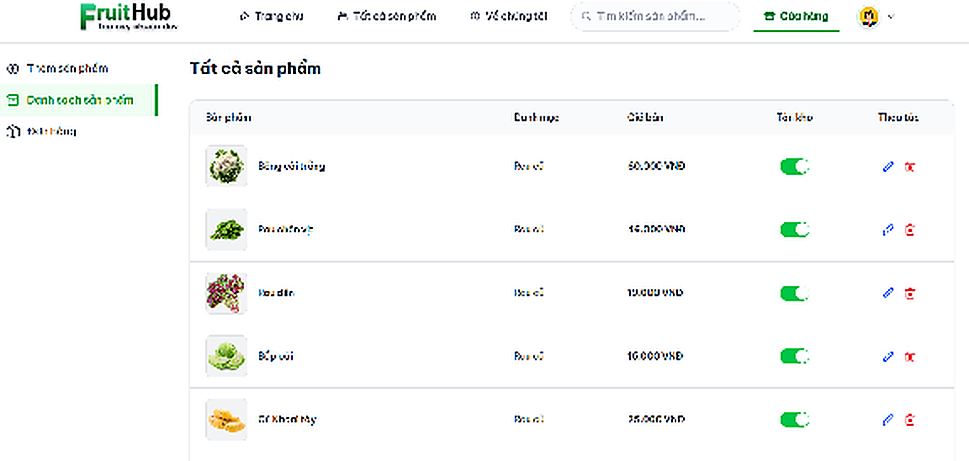 FruitHub product view 13